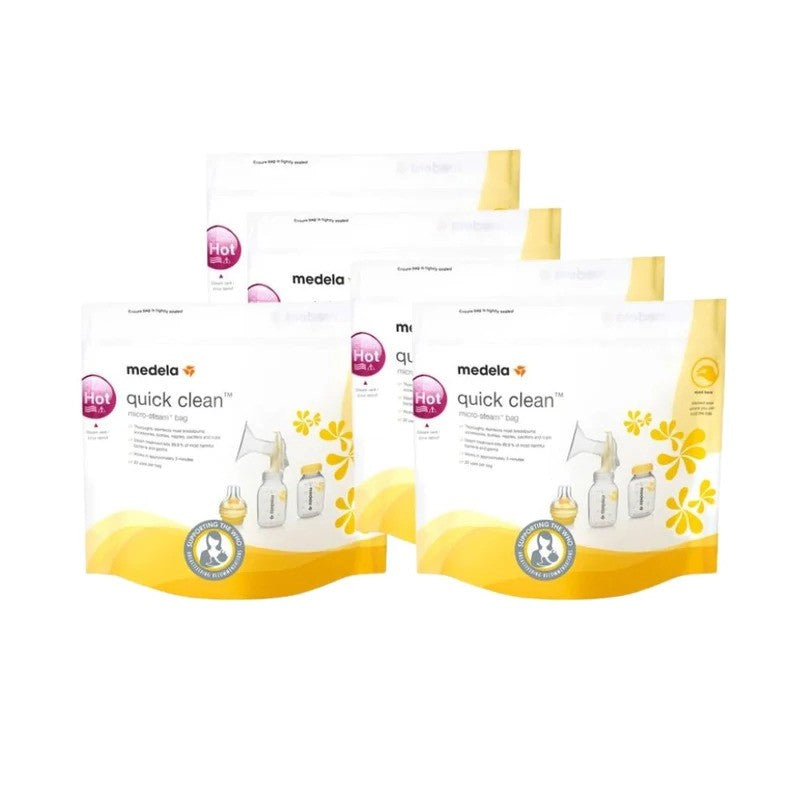 Medela Quick Clean Microwave Bags 5/Pkt Medela Yallatoys
