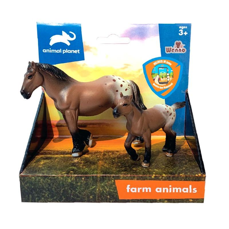 Buy Wenno Animal Planet Farm Toy Horse And Her Young | Yallatoys.com
