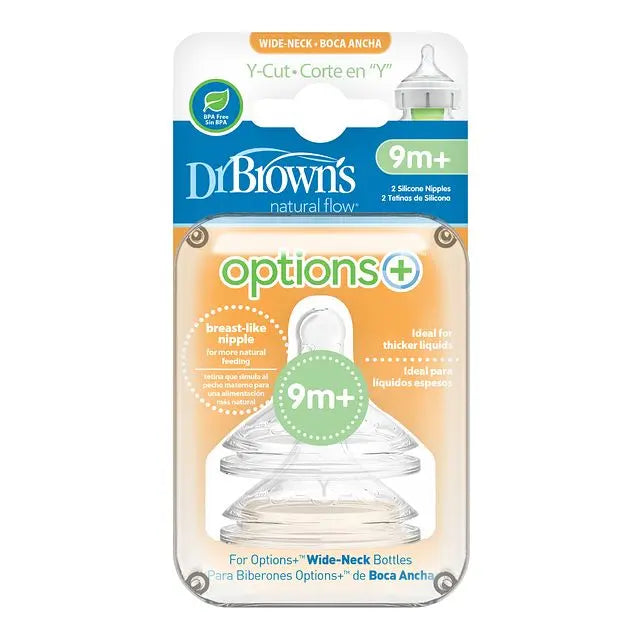 Dr.Browns Y Cut W N Silicone Options+ Nipple  2 Pack Dr Browns Yallatoys