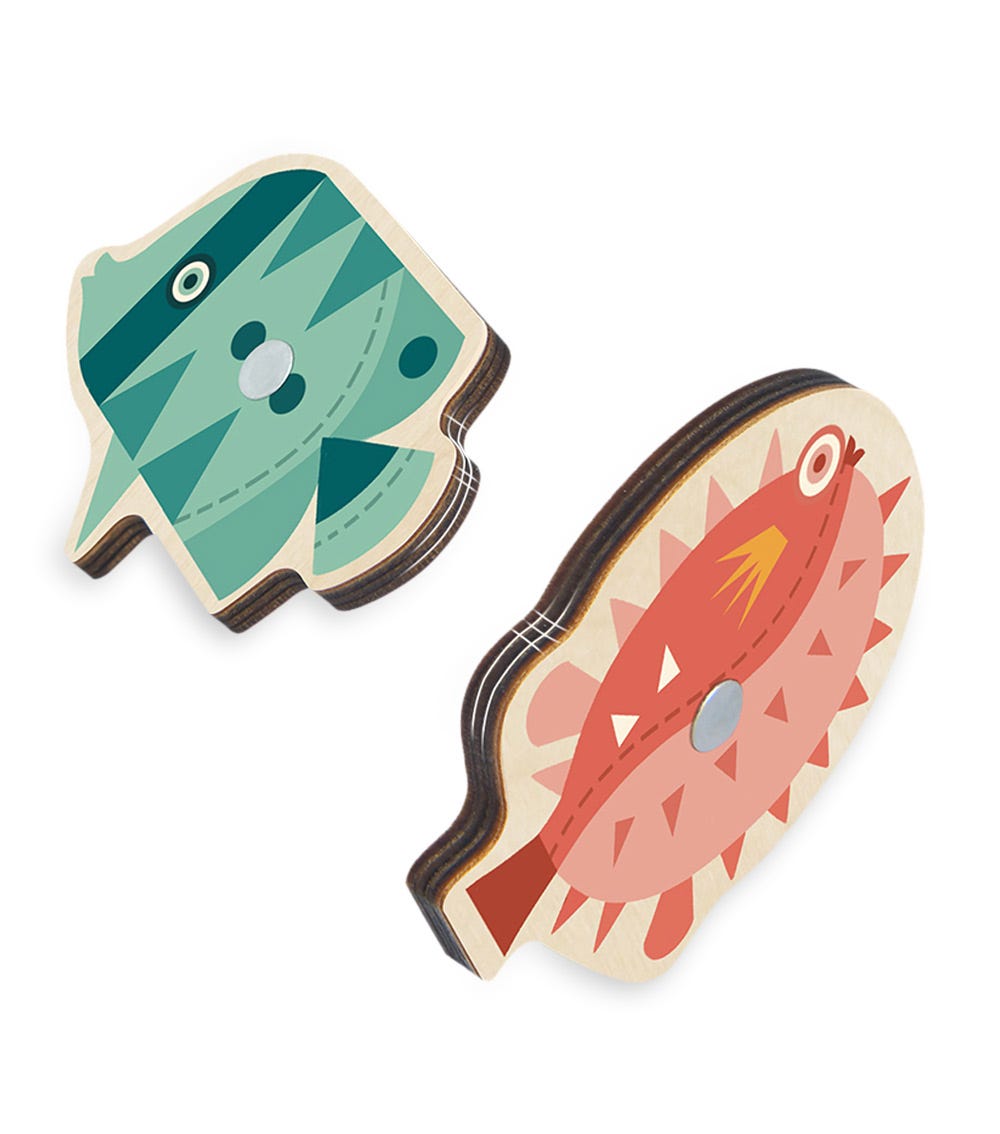 wooden fishing toy