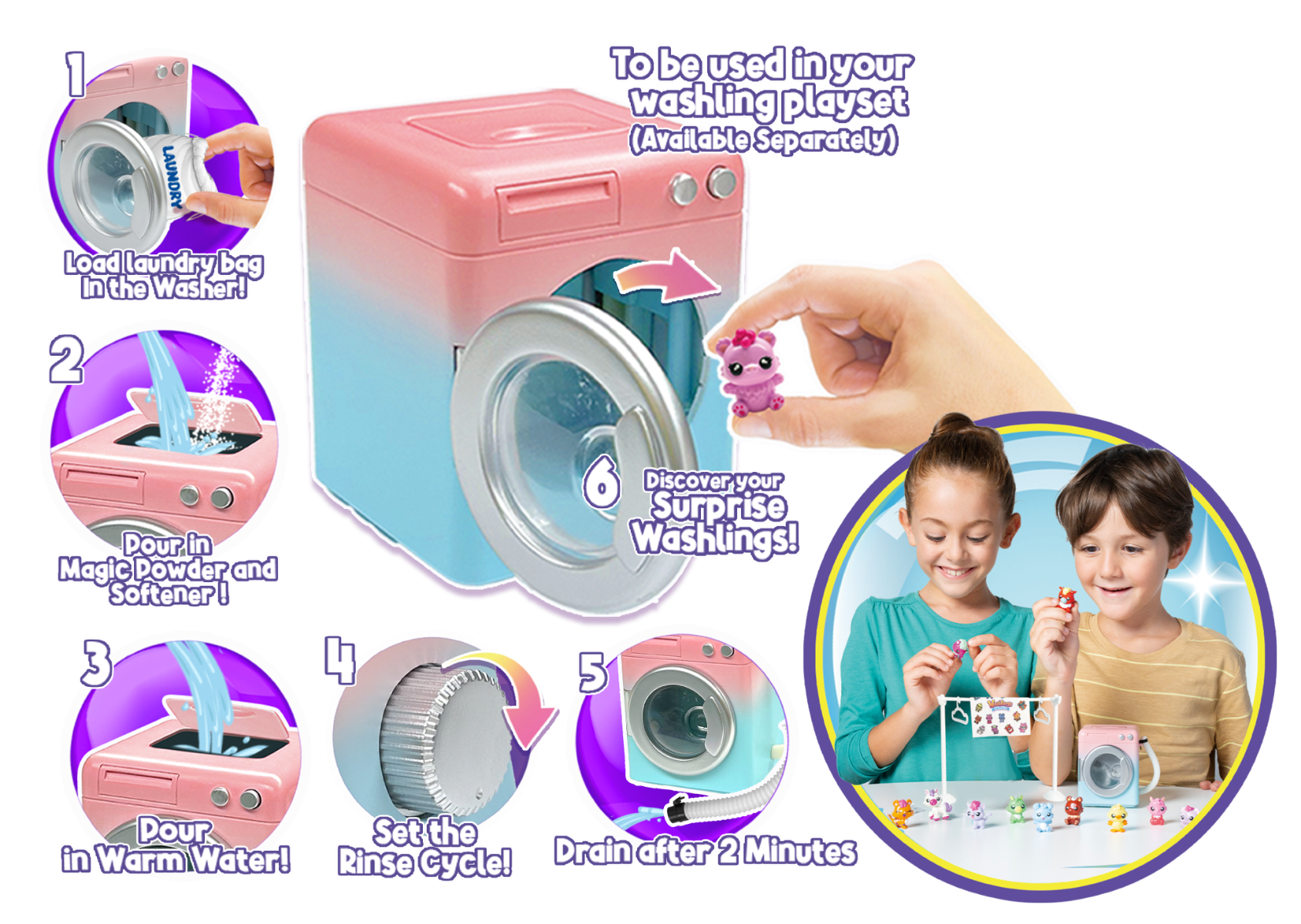 Buy Washlings Surprise Playset | Yallatoys.com