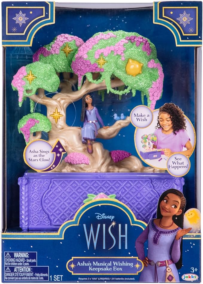 Buy Wish Jewelry Box Asha's Wishing Tree Keepsake Musical Box with Star Toy Ring | Yallatoys.com