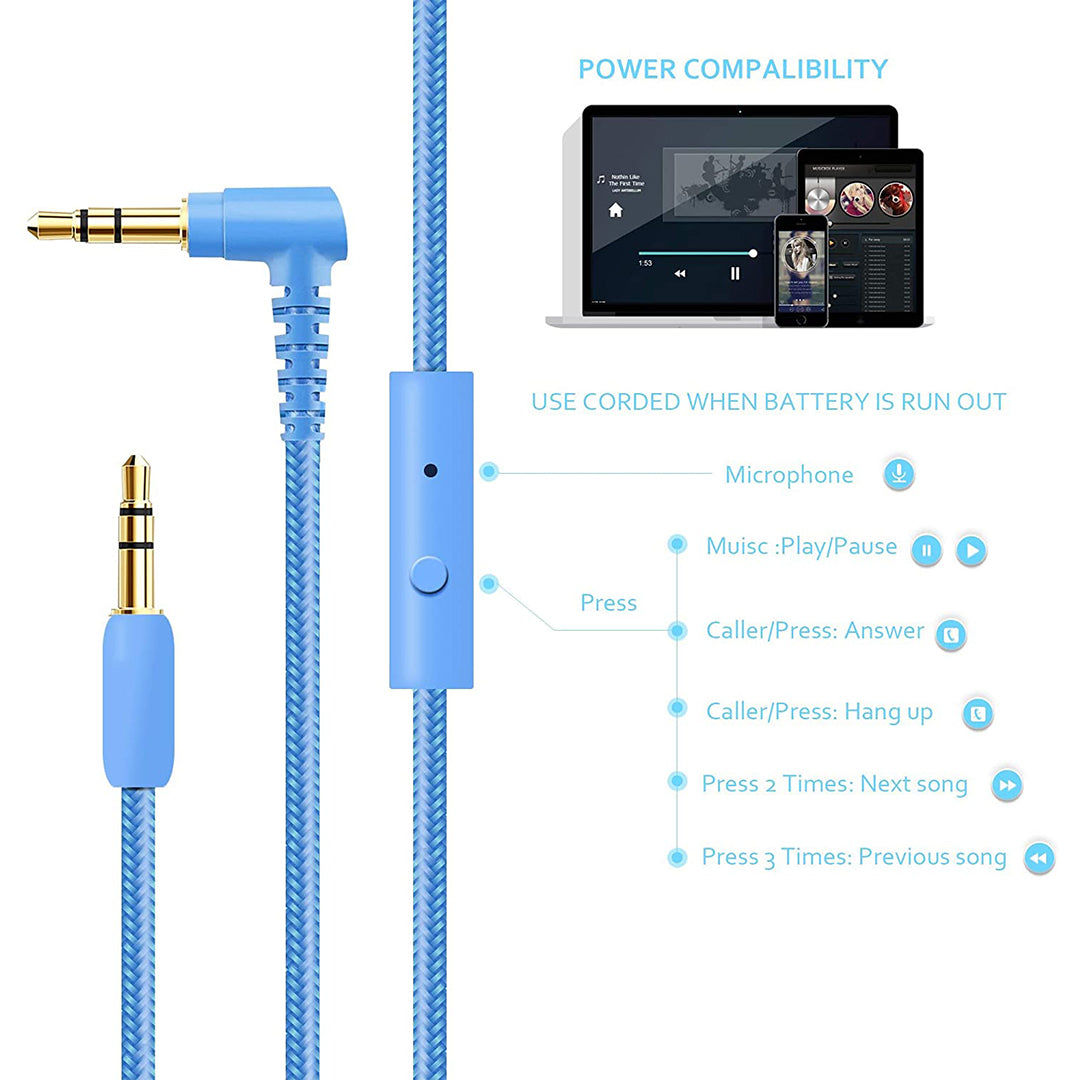 Buy Riwbox Led Wireless Headphones Blue Green | Yallatoys.com