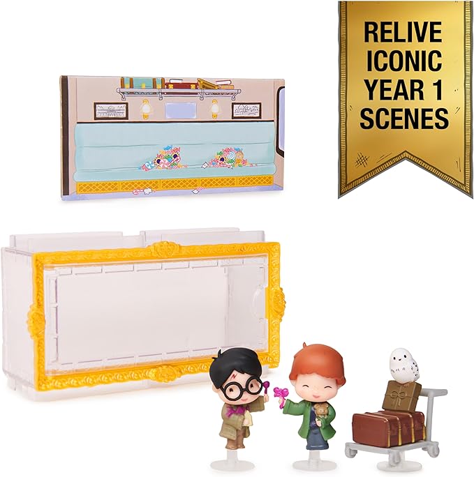 Buy Wizarding World Harry Potter Figures Set with Harry Ron Hedwig & Display Case | Yallatoys.com