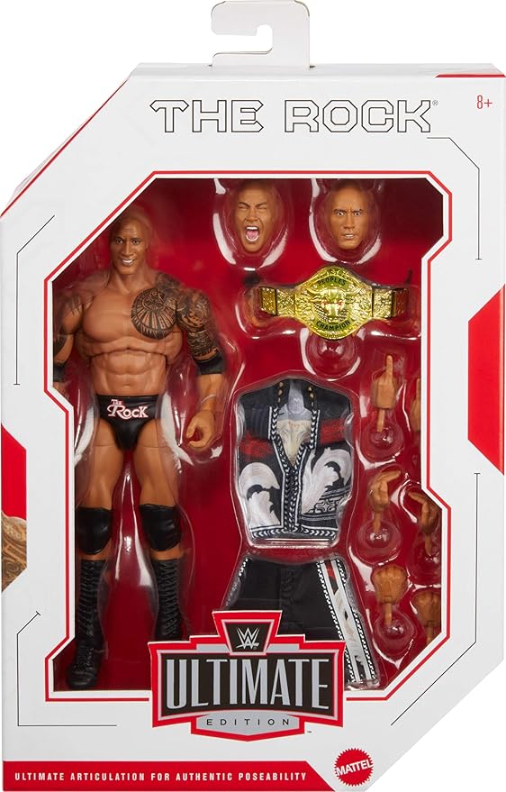 Buy WWE Ultimate Edition Action Figure And Accessories 6inch The Rock | Yallatoys.com