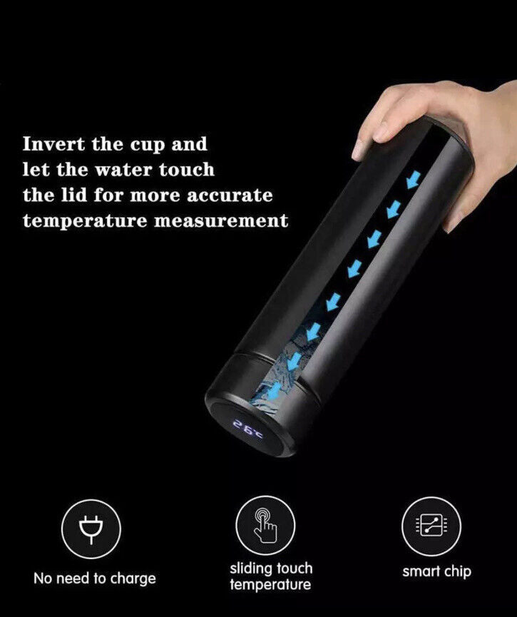 Buy Home Basics Thermo Flask Solid with Digital Thermometer reading 500ml -Assorted Colours | Yallatoys.com