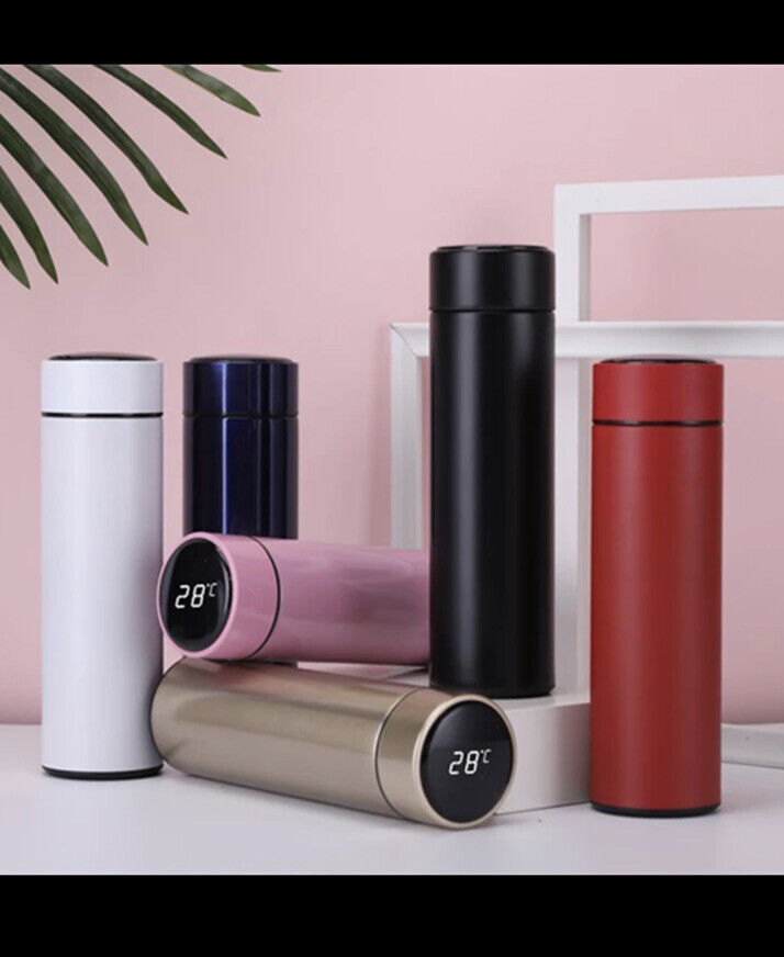Buy Home Basics Thermo Flask Solid with Digital Thermometer reading 500ml -Assorted Colours | Yallatoys.com