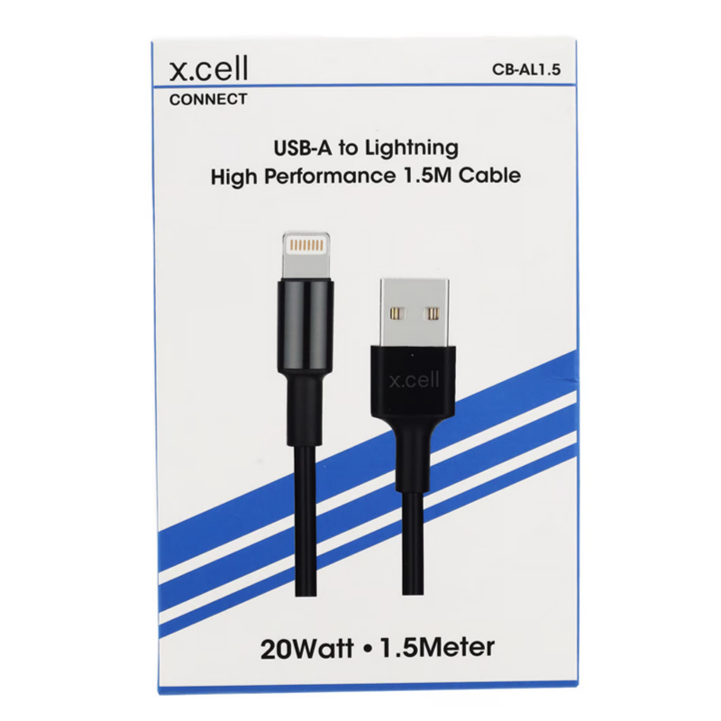 Buy X.Cell USB Lightning Cable Black | Yallatoys.com