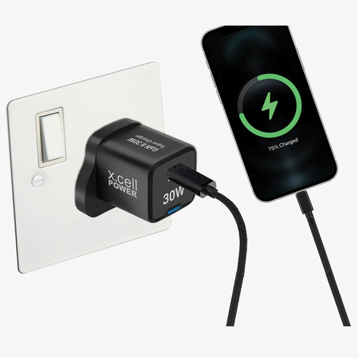 Buy X.Cell Wall Charger Gan 30W 1C Black | Yallatoys.com