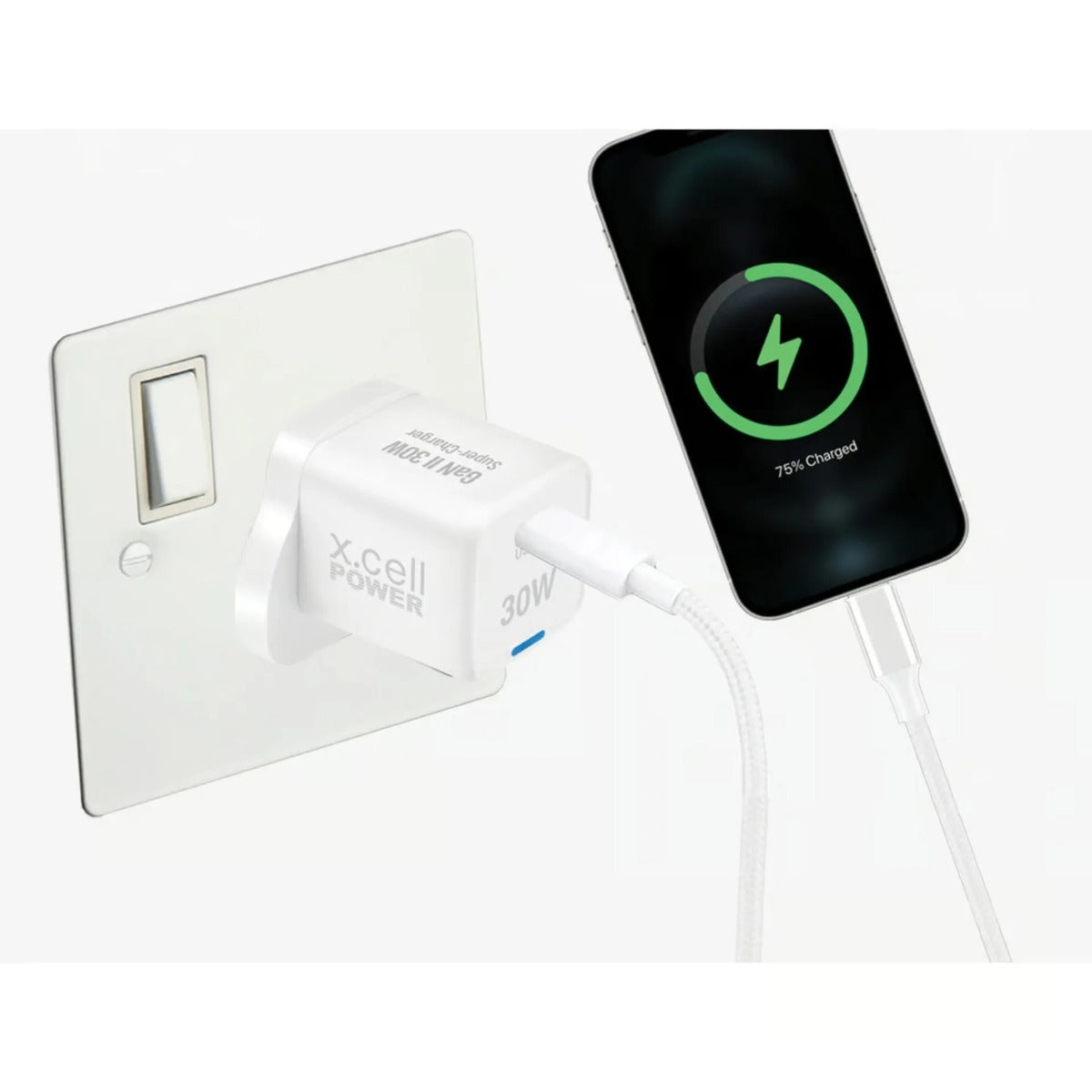 Buy X.Cell Wall Charger Gan 30W 1C White | Yallatoys.com