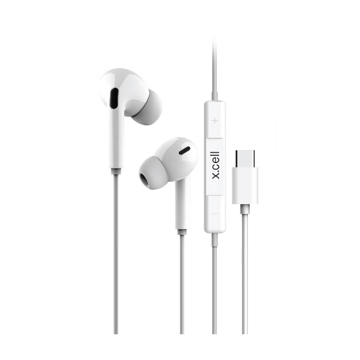 Buy X.Cell Stereo Headset Wired with C Type Connector White | Yallatoys.com