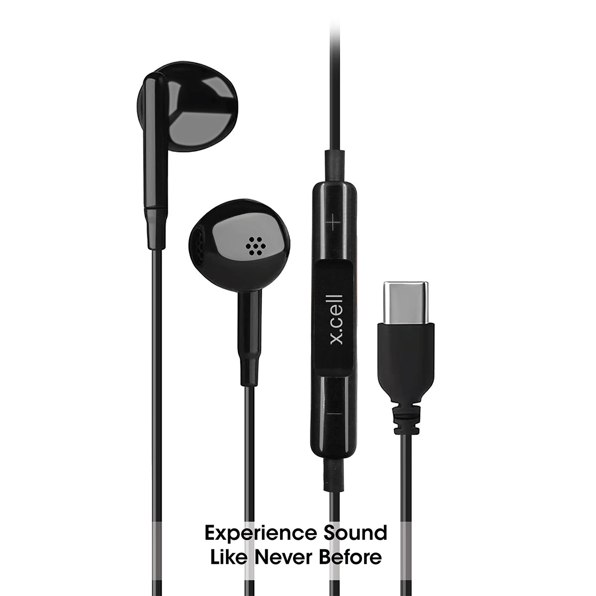 Buy X.Cell Stereo Headset Wired with C Type Connector Black 104C Black | Yallatoys.com