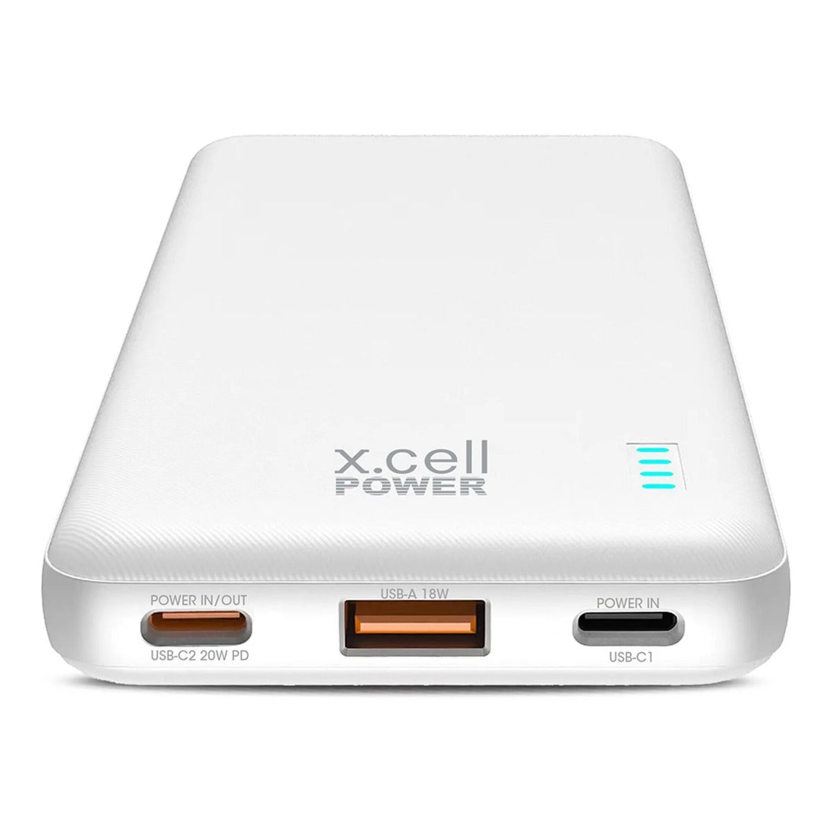 Buy X.Cell Power Bank 10000mAh C in and out Power Deliver White | Yallatoys.com