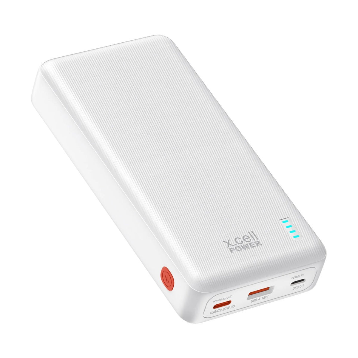 Buy X.Cell Power Bank 20000mAh C in and out Power Bank White | Yallatoys.com