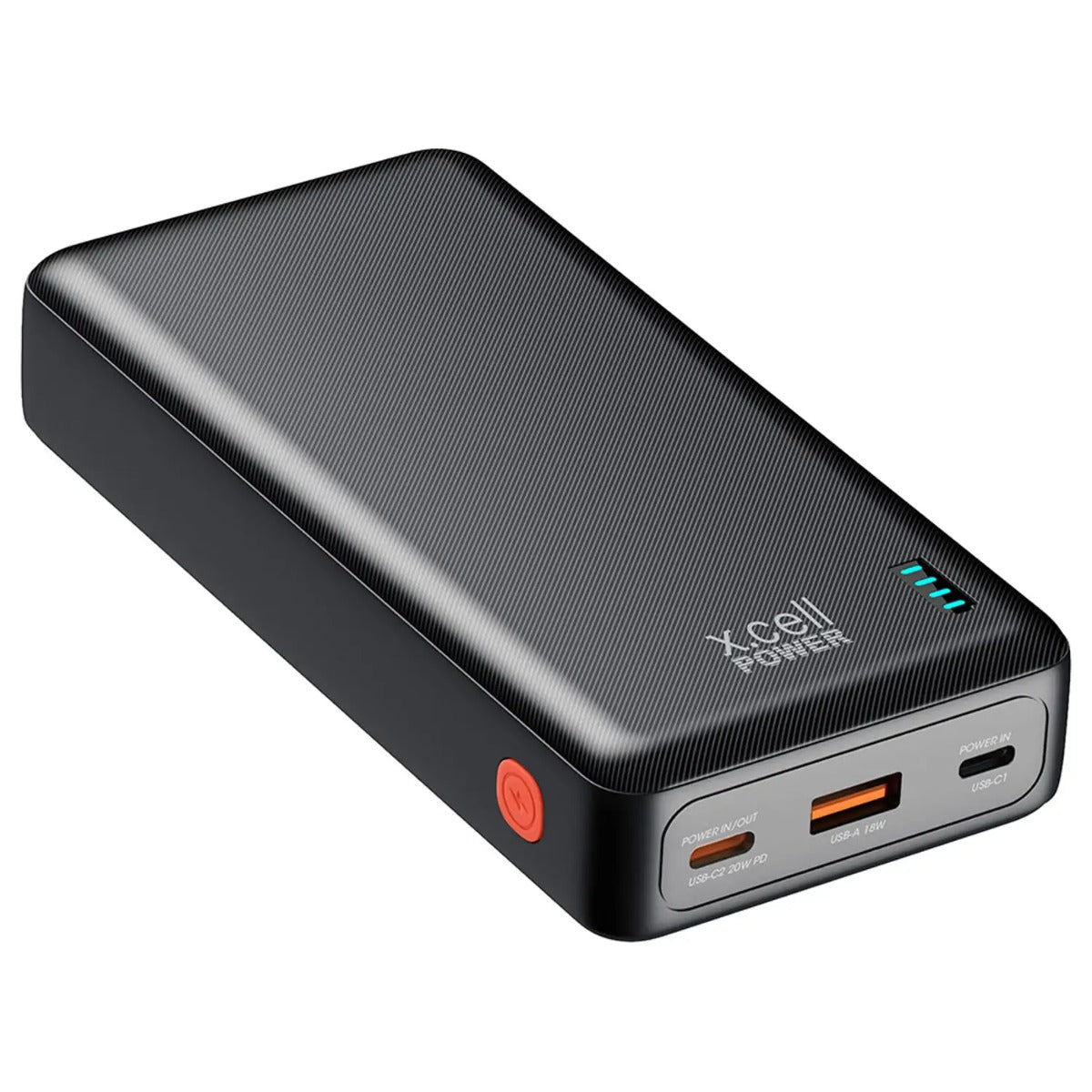 Buy X.Cell Power Bank 20000mAh C in and out Power Bank Black | Yallatoys.com