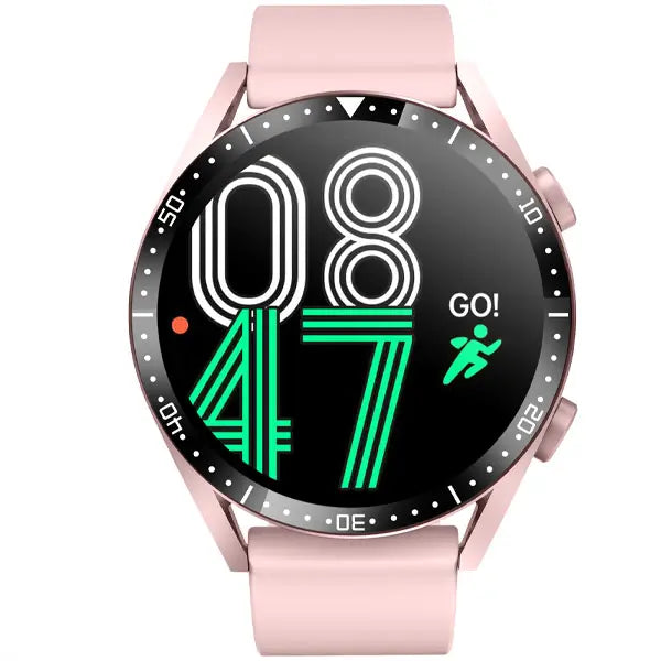 Buy Xcell Smartwatch Classic 3 Talk Lite Pink Frame Pink Silicon Strap | Yallatoys.com