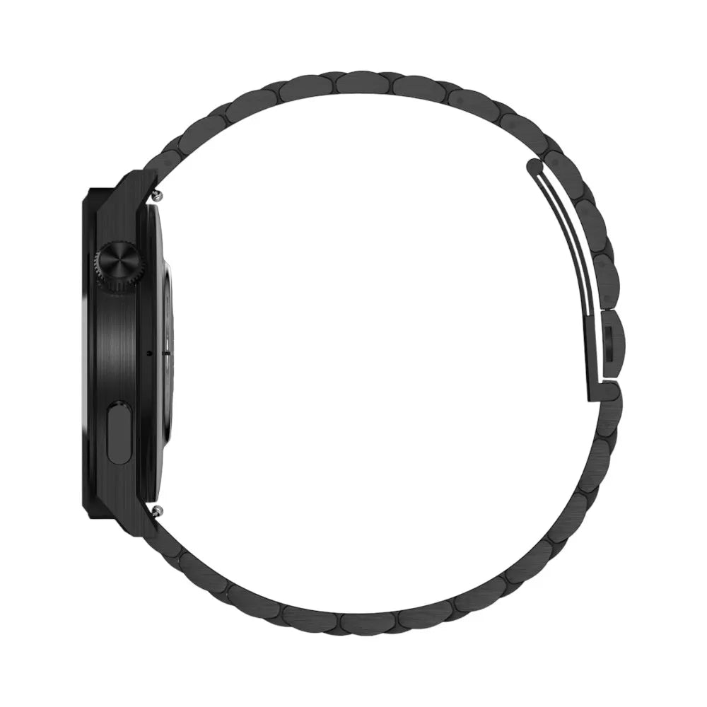 Buy Xcell Elite 4 Smartwatch Black Metal Frame and Balck Steel Strap | Yallatoys.com