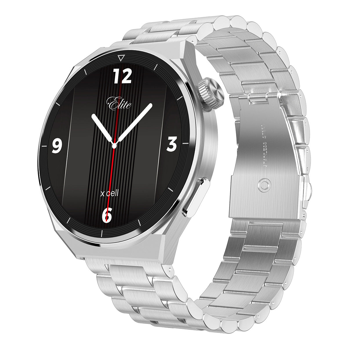 Buy X.Cell Elite 4 Smart Watch Stainless Steel Silver Strap | Yallatoys.com