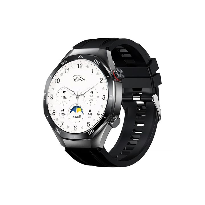 Buy Xcell Elite7 Smart Watch GunFrame With Black Silicon Strap | Yallatoys.com