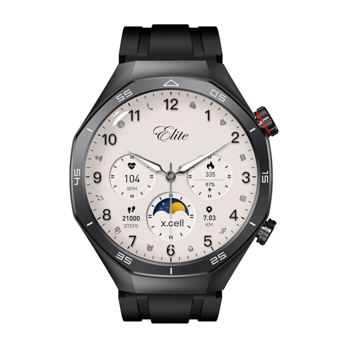 Buy Xcell Elite7 Smart Watch GunFrame With Black Silicon Strap | Yallatoys.com
