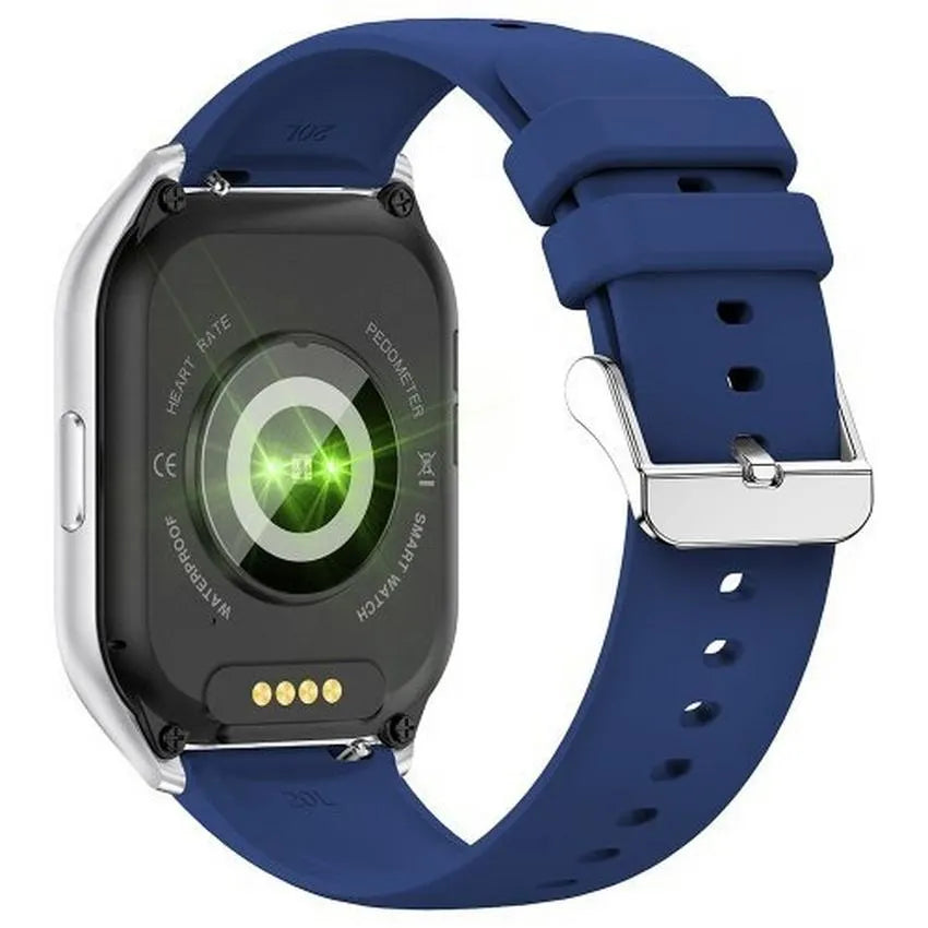 Buy Xcell G11 Pro Smart Watch Silver Frame Blue Silicon Strap | Yallatoys.com
