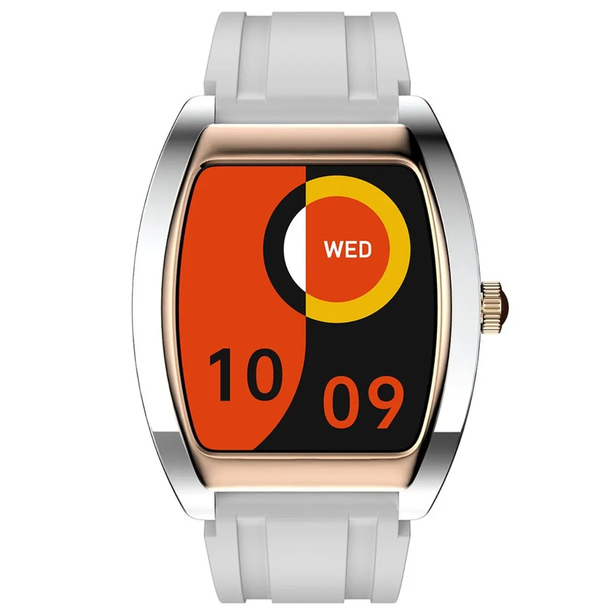 Buy Xcell Selen 2 Smartwatch Gold with Black Silicone Strap | Yallatoys.com