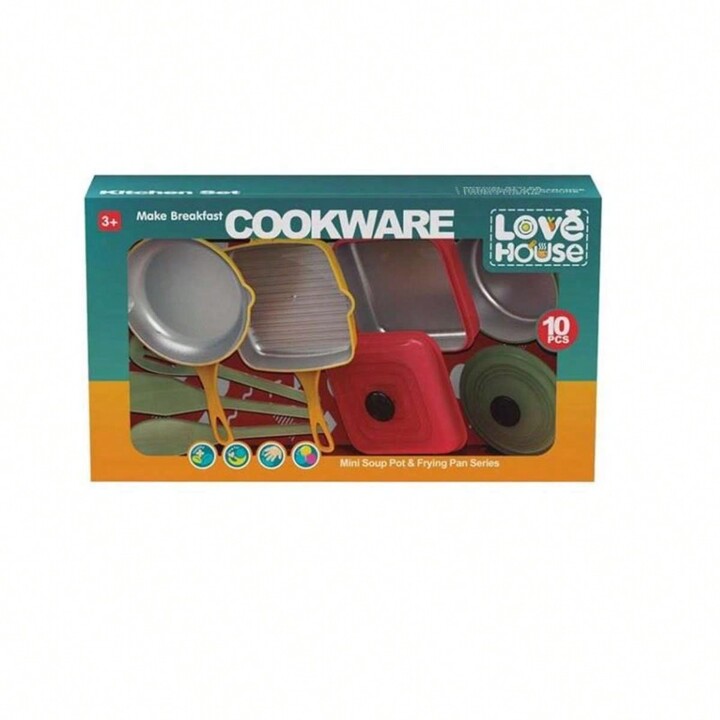 Buy Love house cookware 10 pcs | Yallatoys.com