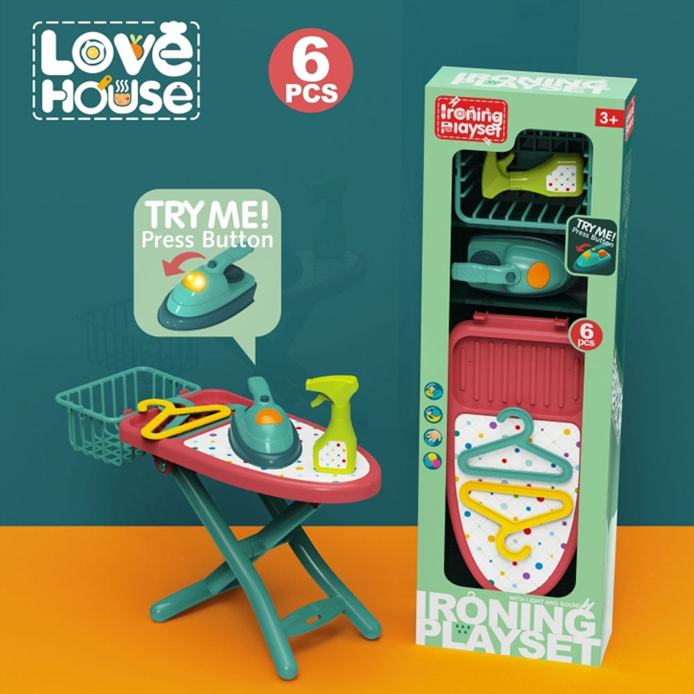 Buy Love house children ironing playset 6 pcs | Yallatoys.com
