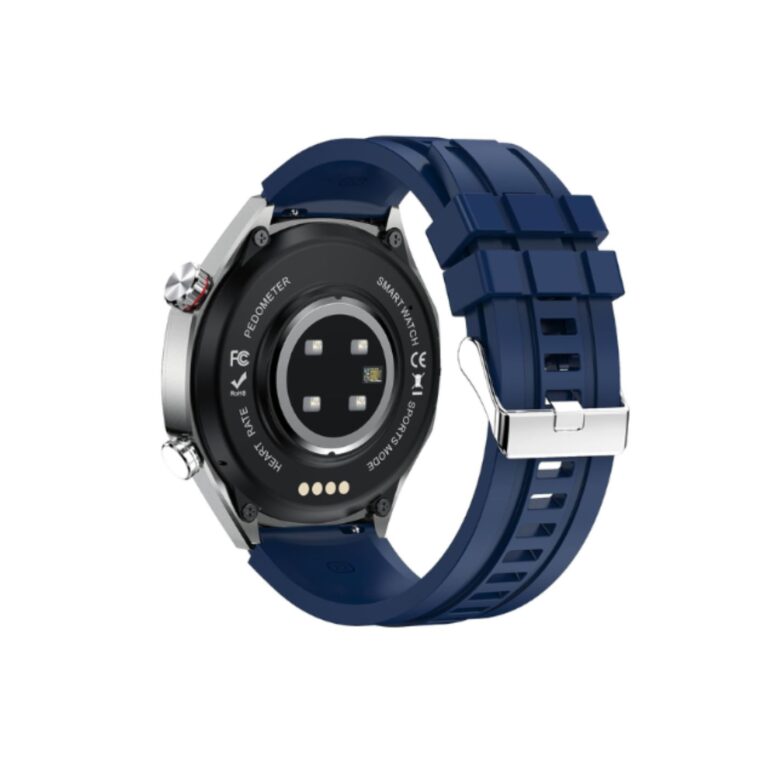 Buy Xcell Elite7 Smart Watch SilverFrame With Blue Silicon Strap | Yallatoys.com
