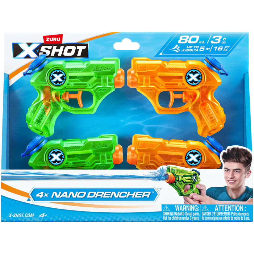 Buy X Shot Water Nano Drencher 4pack | Yallatoys.com
