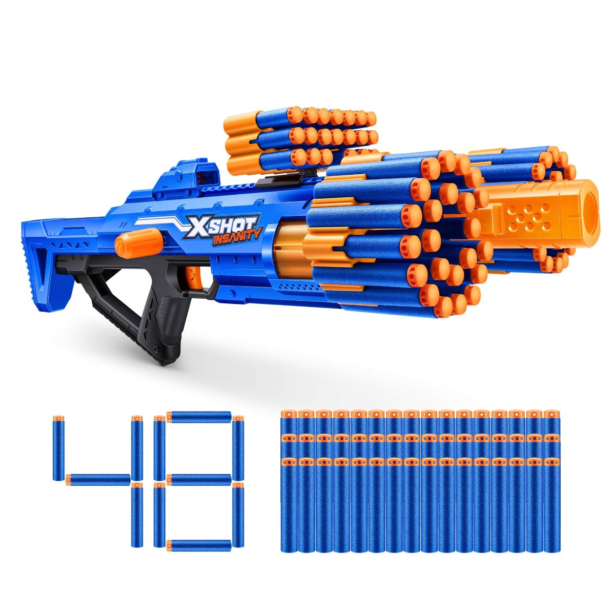 Buy X Shot Insanity Berzerko 6 Shot with 48 darts Shooter | Yallatoys.com