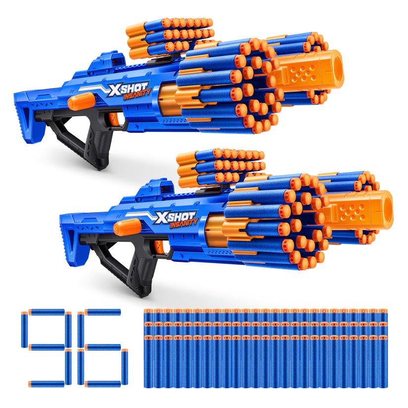 Buy X Shot Insanity Berzerko 8 Shot 2pack (96 Darts) | Yallatoys.com