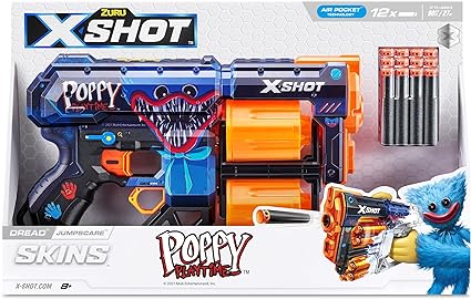 Buy X-Shot Skins Dread Poppy Playtime with 12 Darts (Sold Separately Subjected to Availability) | Yallatoys.com
