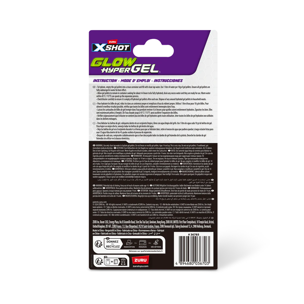 Buy X Shot Hyper Gel Glow In The Dark Gellet Refill (15 000pcs) | Yallatoys.com