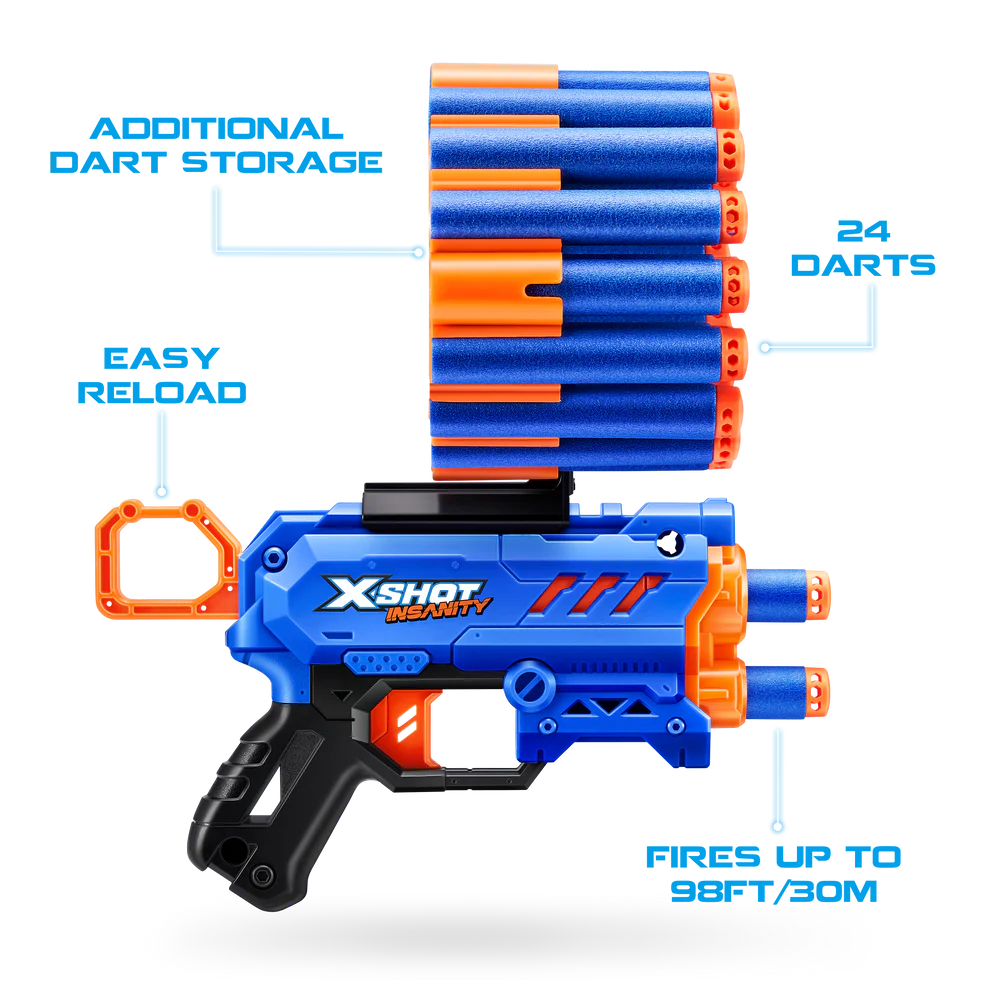 Buy X Shot Insanity Micro (24 Darts) | Yallatoys.com