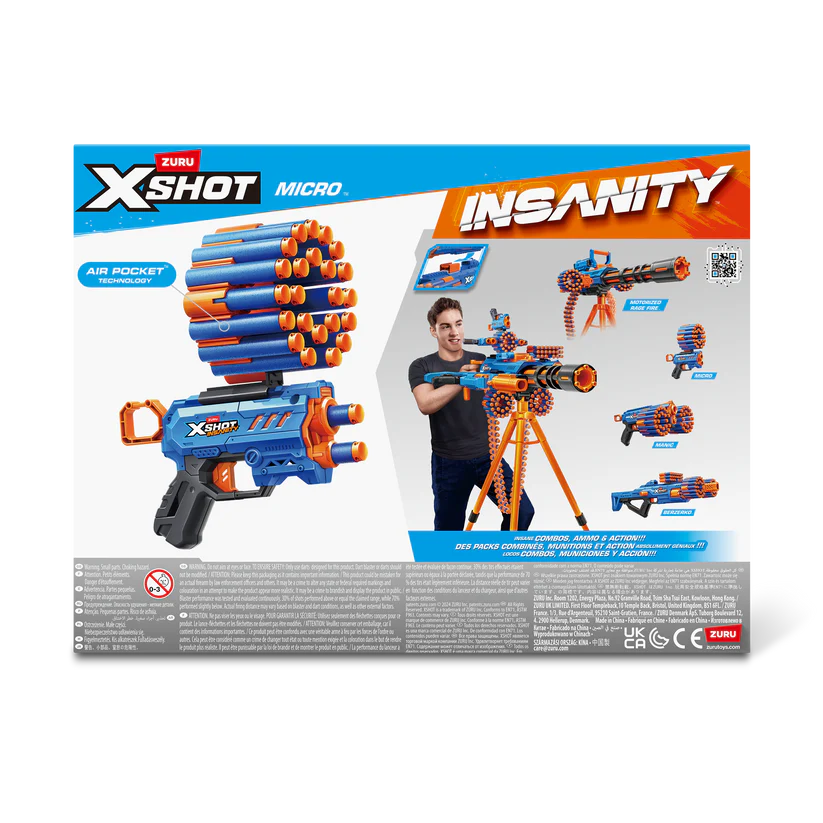 Buy X Shot Insanity Micro (24 Darts) | Yallatoys.com