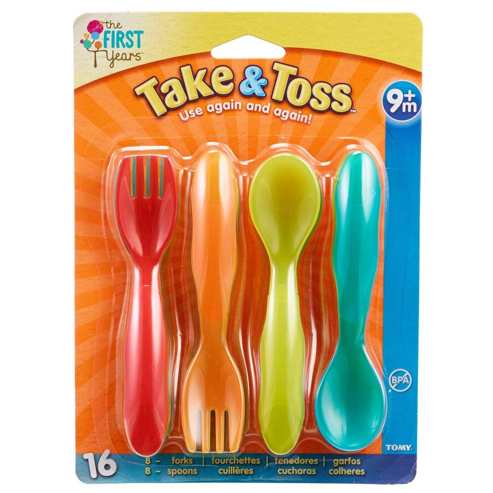 The First Years  Take & Toss Infant Spoons Pack Of 16 The First Years Yallatoys