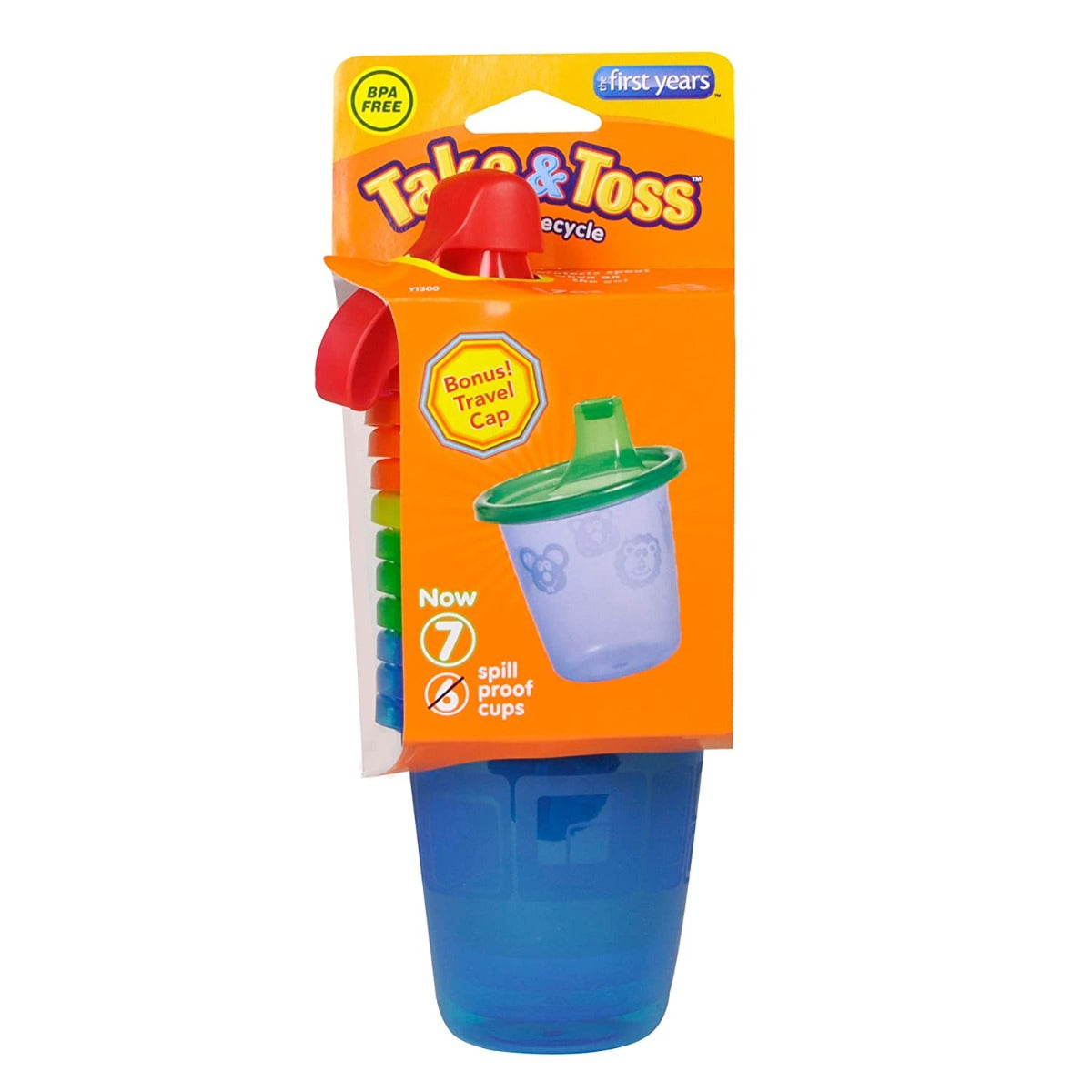The First Years  Take & Toss 7Oz Spill Proof Sippy Cups Pack Of 6 The First Years Yallatoys