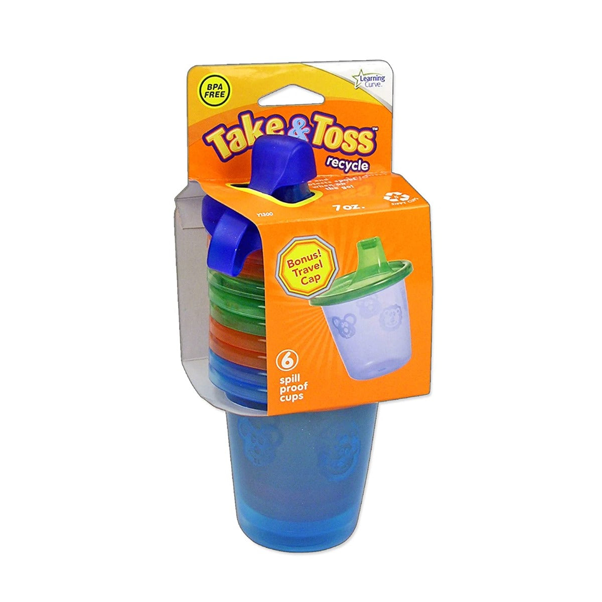 The First Years  Take & Toss 7Oz Spill Proof Sippy Cups Pack Of 6 The First Years Yallatoys