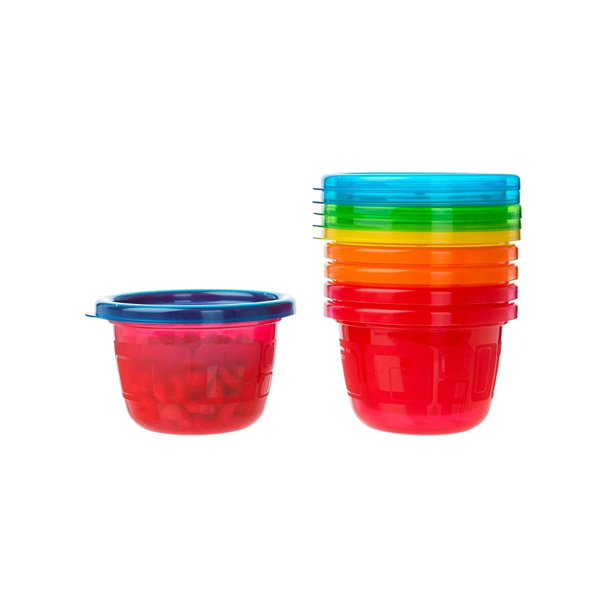 The First Years  Take & Toss 4.5Oz Snack Cups With Lids Pack Of 6 The First Years Yallatoys