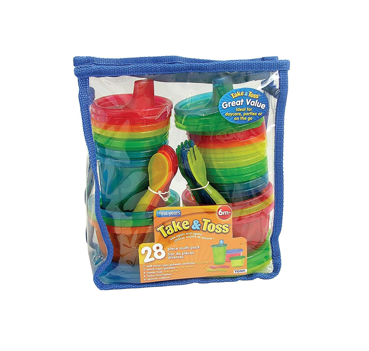 The First Years  Take And Toss Feeding Set Multicolour 28 Pieces The First Years Yallatoys