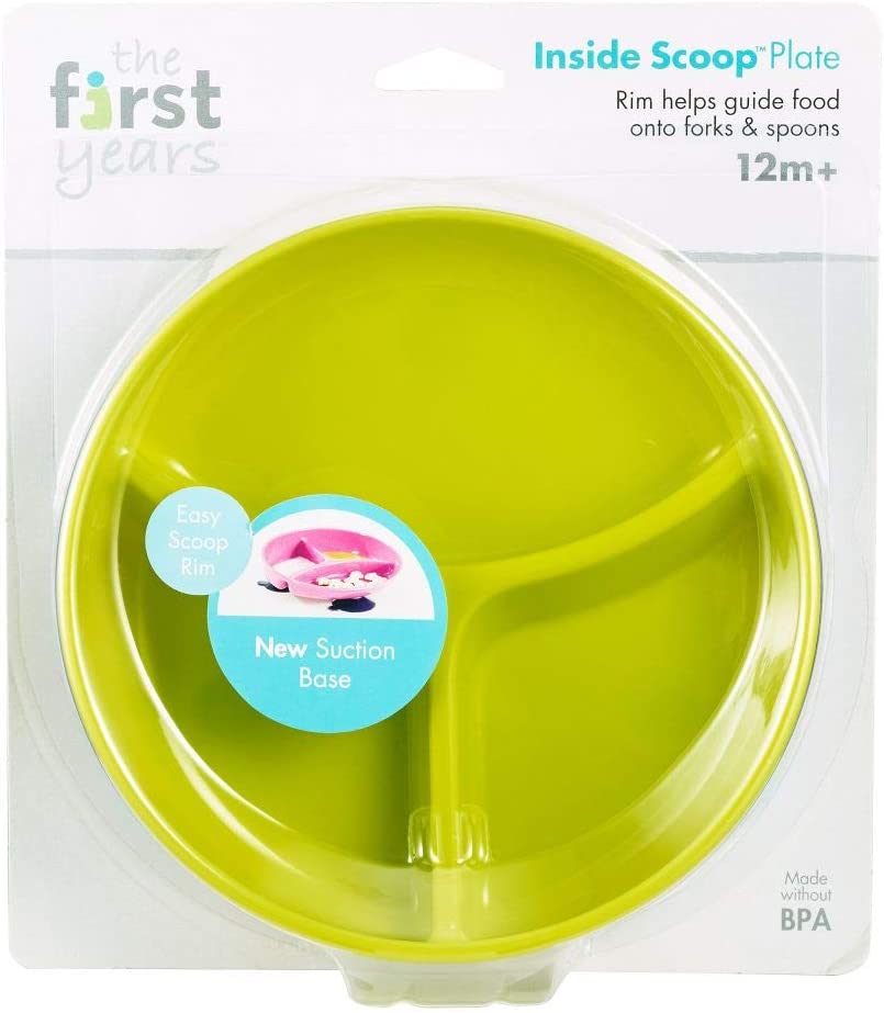 The First Years  Inside Scoop Suction Sectioned Plate 1Pk The First Years Yallatoys