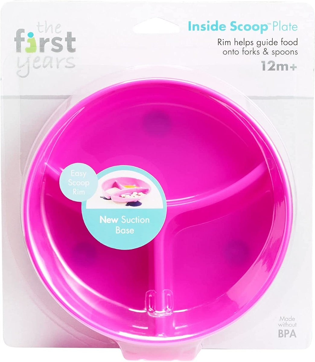 The First Years  Inside Scoop Suction Sectioned Plate 1Pk The First Years Yallatoys