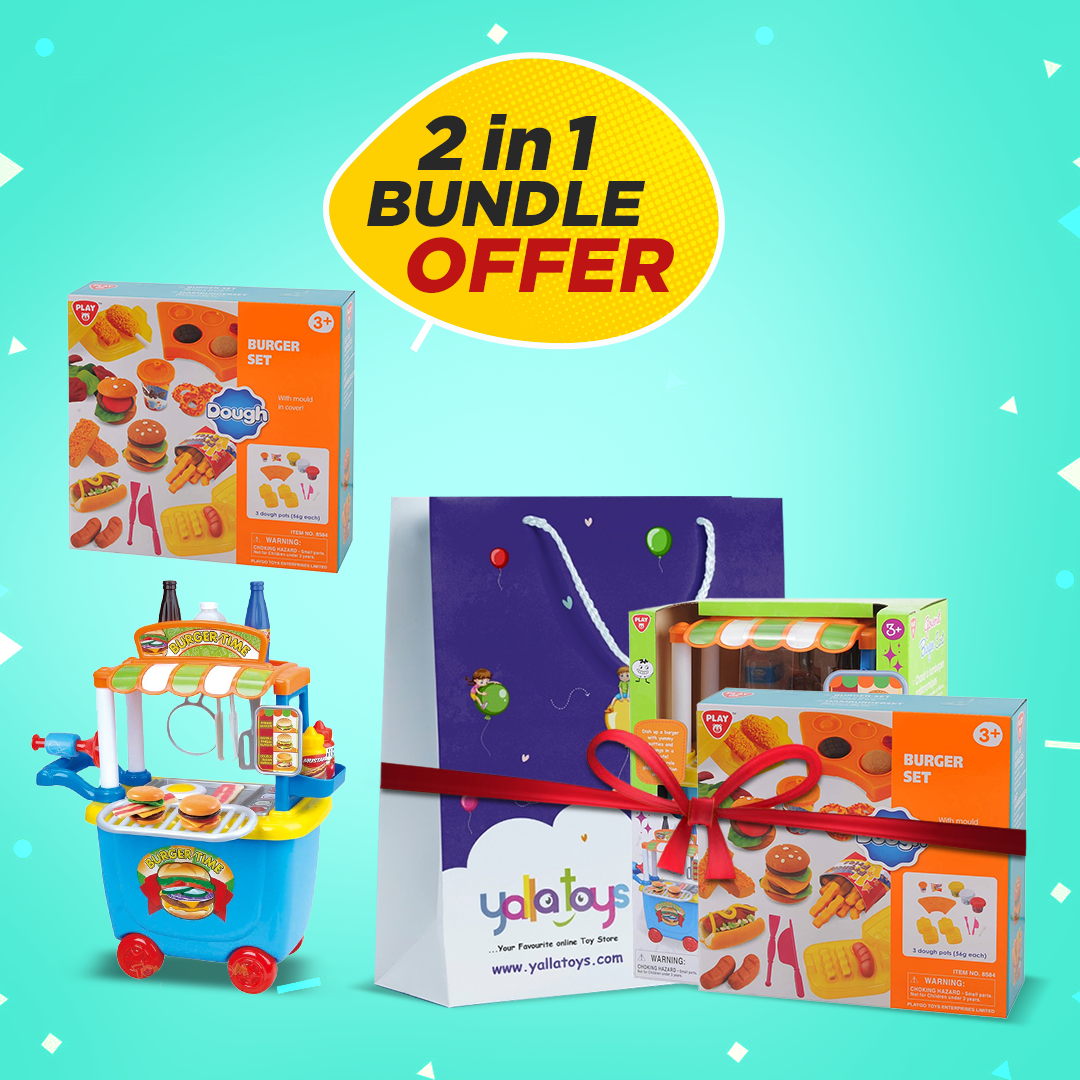 Buy Playgo Gourmet Burger Bundle Pack | Yallatoys.com