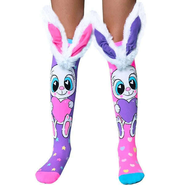 Buy Crazy Socks Love Bunny 3D Kids Socks Free Size | Yallatoys.com