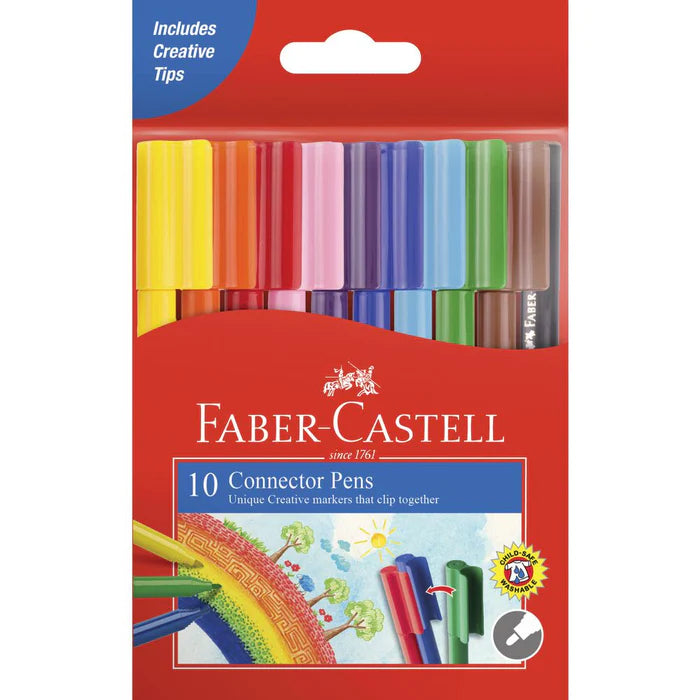Buy Faber Castell Connector Pens 10 Colors | Yallatoys.com