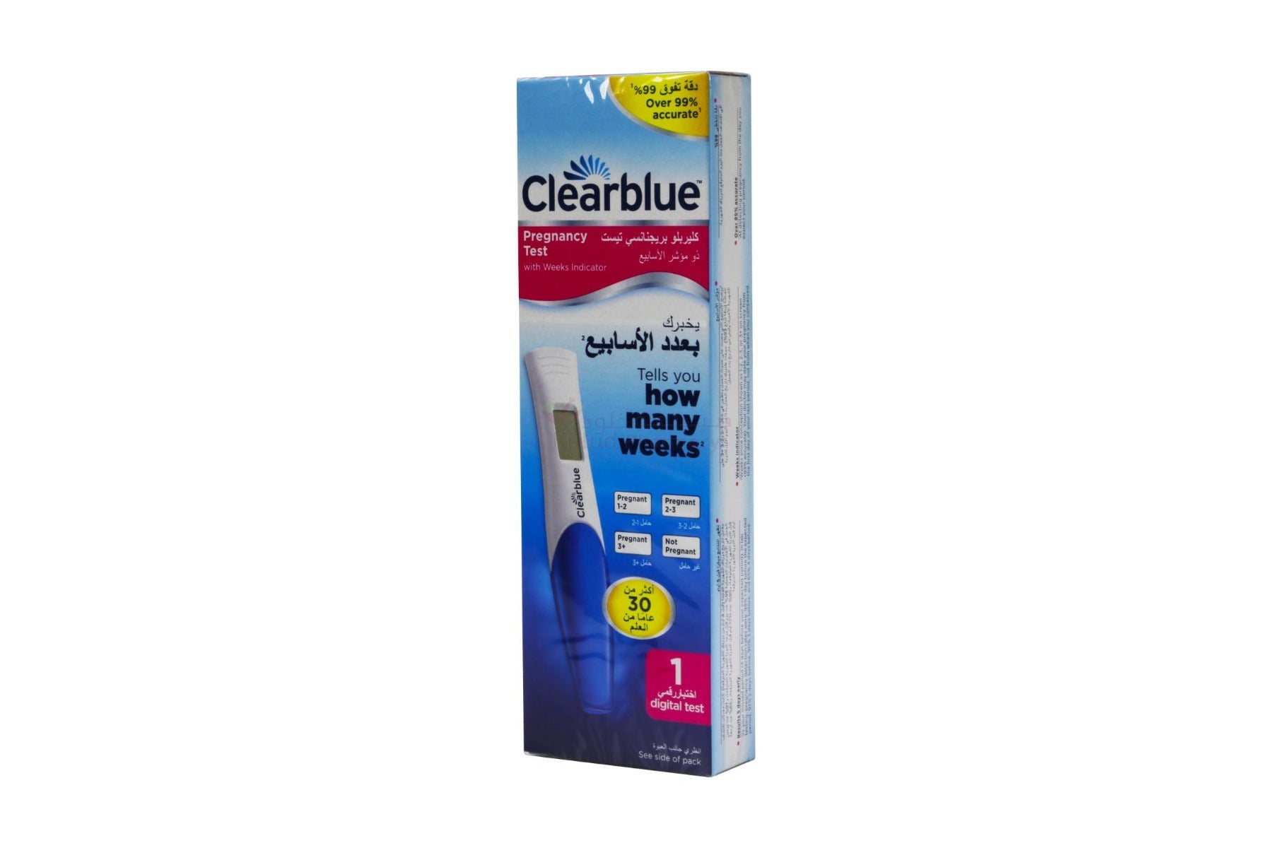 Clearblue Digital Pregnancy Weeks Indicator Test Kit 1 KT Clearblue Yallatoys