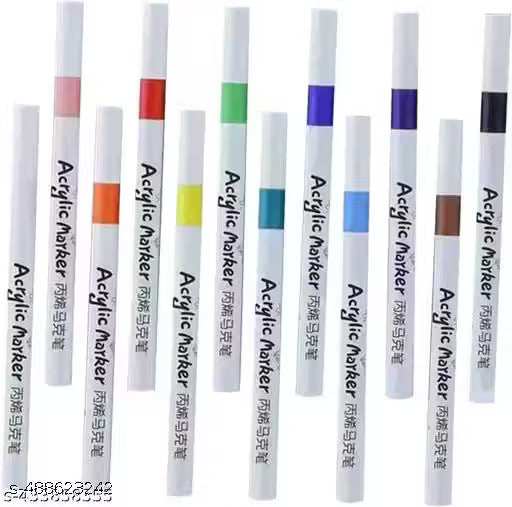 Buy 12 pcs Small Acrylic Marker Pens | Yallatoys.com