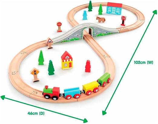 Buy Wooden Little Town Train Set | Yallatoys.com