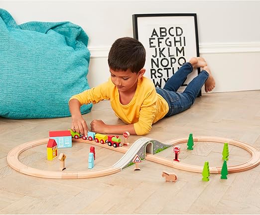 Buy Wooden Little Town Train Set | Yallatoys.com